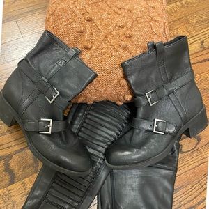 Cole Haan x Nike Air Fabrizia Leather Moto Pull-On Boot